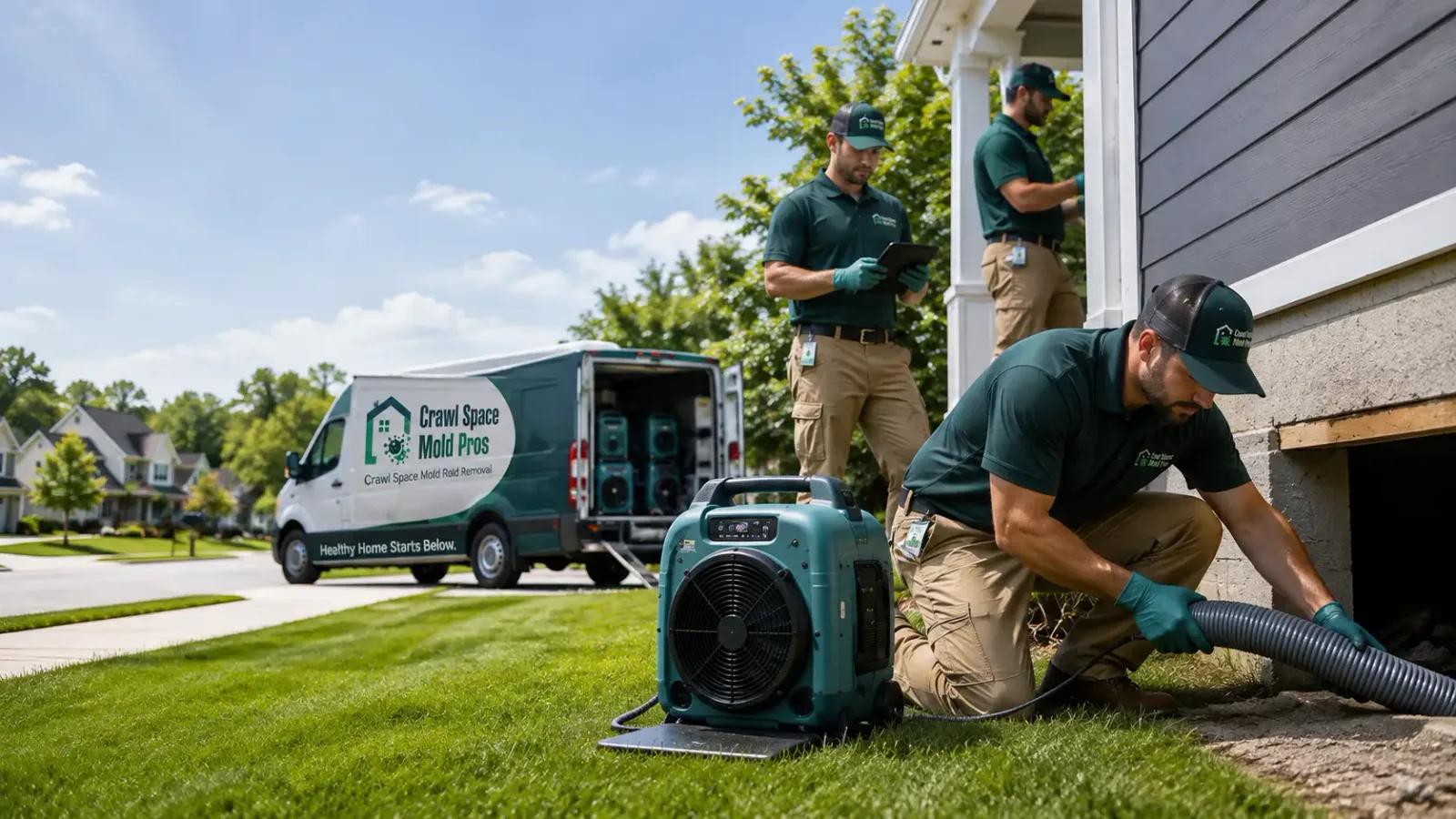 Crawl Space Mold Removal in Branchville, VA